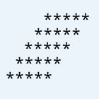 solid rhombus right inclined pattern program in c