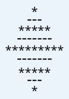 star hyphen combination full pattern program in c