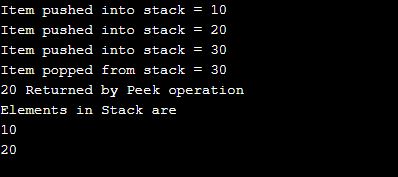recursive linked list stack