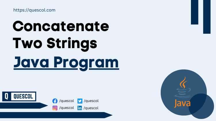 Concatenate Two Strings in java