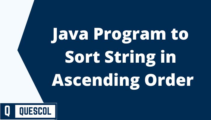 sorting string in ascending order in java