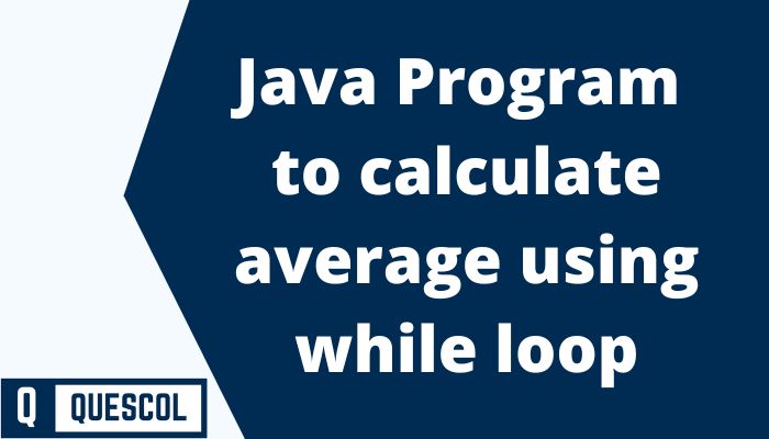 average number program in java while loop