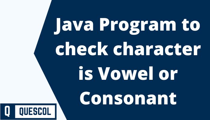 vowel consonant program in java