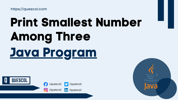 Print Smallest Number Among Three